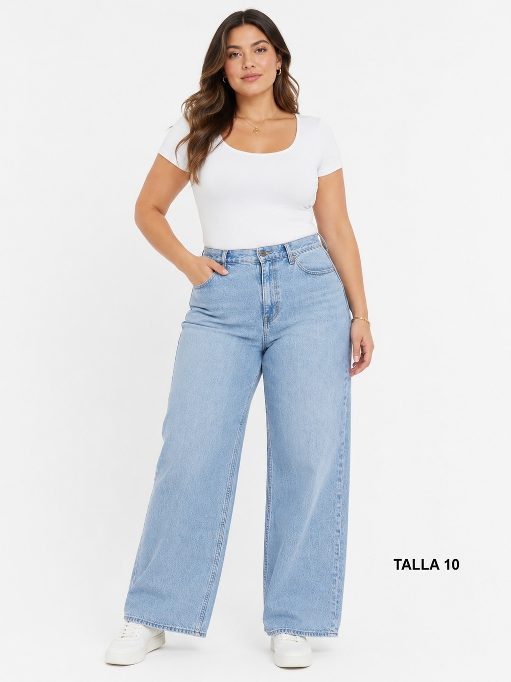 Abercrombie & Fitch Light Blue Wide-Leg Jeans